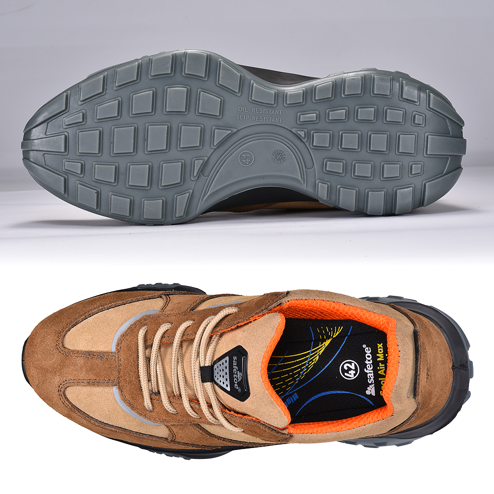 Nieuw design ademende veiligheidsschoenen L-7508 Antelope Brown